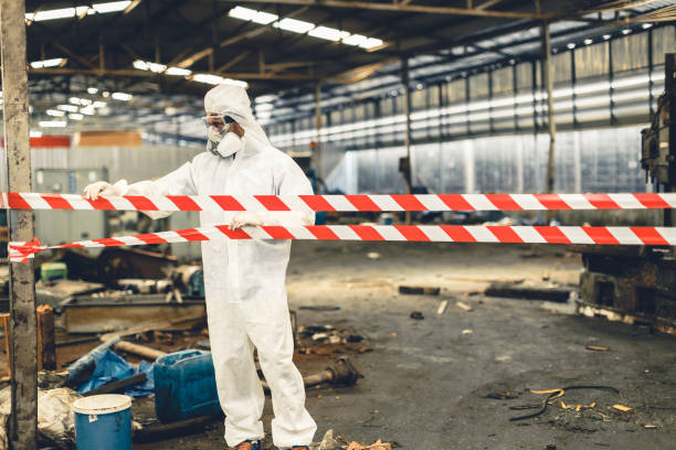Professional Sewage Cleanup technician working in Clinton, TN